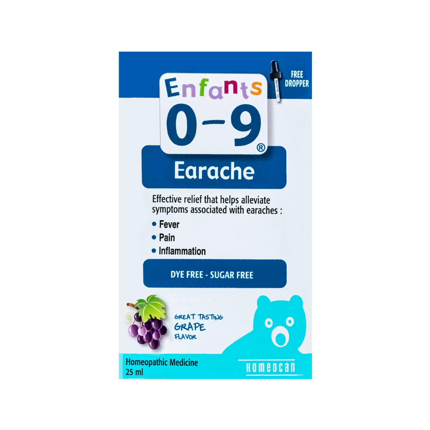 Kids 0-9  Earache Oral Solution 25ml